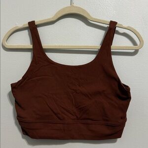 Nike Yoga Sports Bra Burnt Orange Size Medium